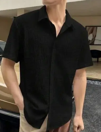 imported popcorn febric shirt, PRINTED shirt, casual shirt, formal shirt, party wear shirt, shirt for men, shirts, shirts for mens, office shirt, full sleeve shirt, solid shirt Men kurta type Shirts