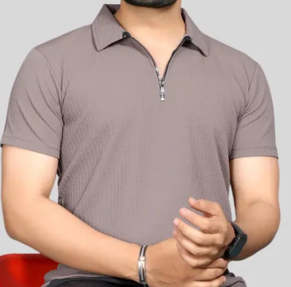 Men's Stylish Half Sleeve Polo Neck T-Shirt for Casual Wear