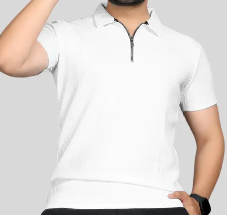 Men's Stylish Half Sleeve Polo Neck T-Shirt for Casual Wear